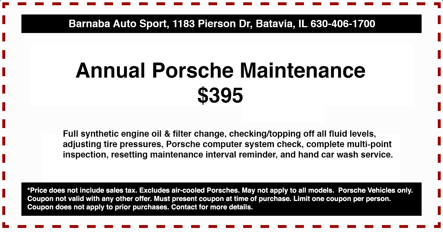 Annual Porsche Maintenance